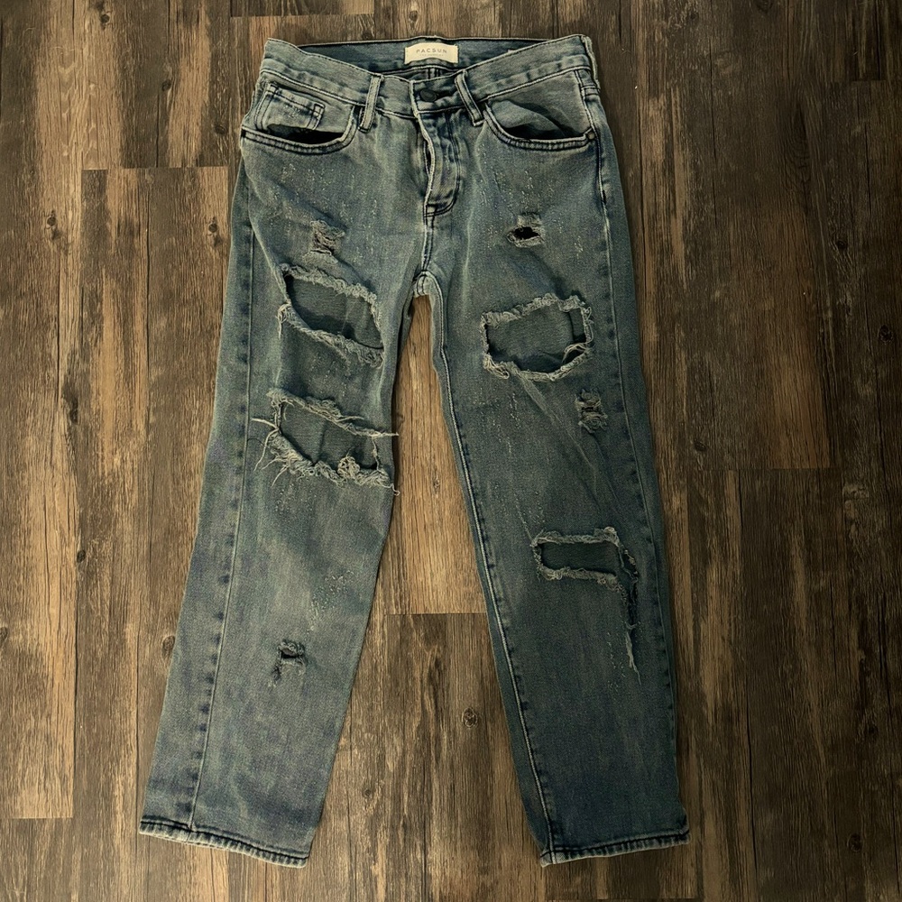 Pacsun Ripped Jeans - boyfriend/short/low waisted